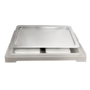 Bufet rece GN1/1 alb transparent inox