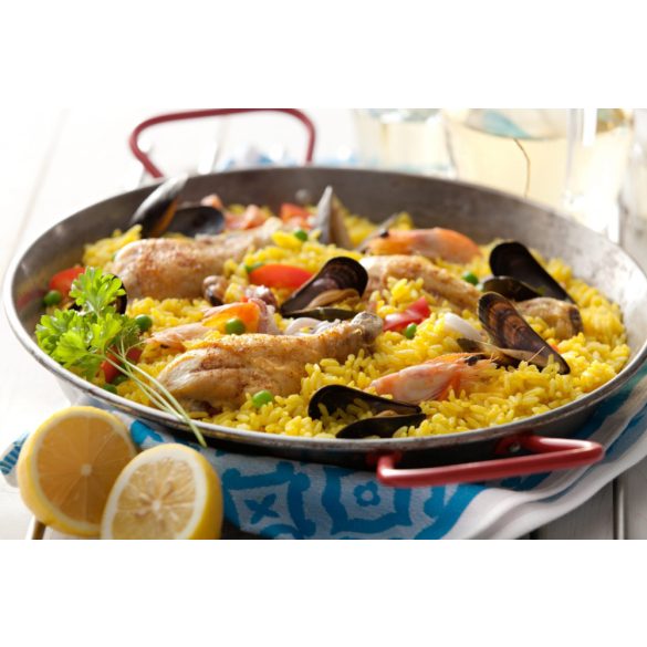 Tigaie paella din otel lustruit 55cm