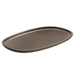 Platou oval 30x18cm linia ReNew Taupe