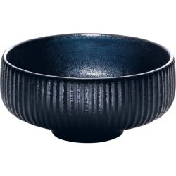 Bol rotund cu relief 12cm linia Nara Black