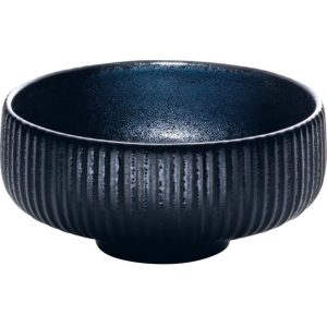 Bol rotund cu relief 16cm linia Nara Black