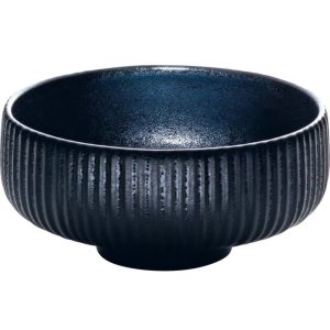 Bol rotund cu relief 21cm linia Nara Black