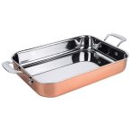 Tava gratinare Cupru Inox 35x25cm