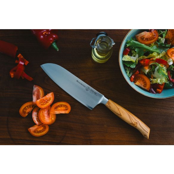 Cutit Santoku 16.5cm Messermeister Olive Luxe