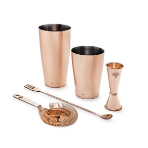 Set cocktail de baza Speakeasy 4piese cupru